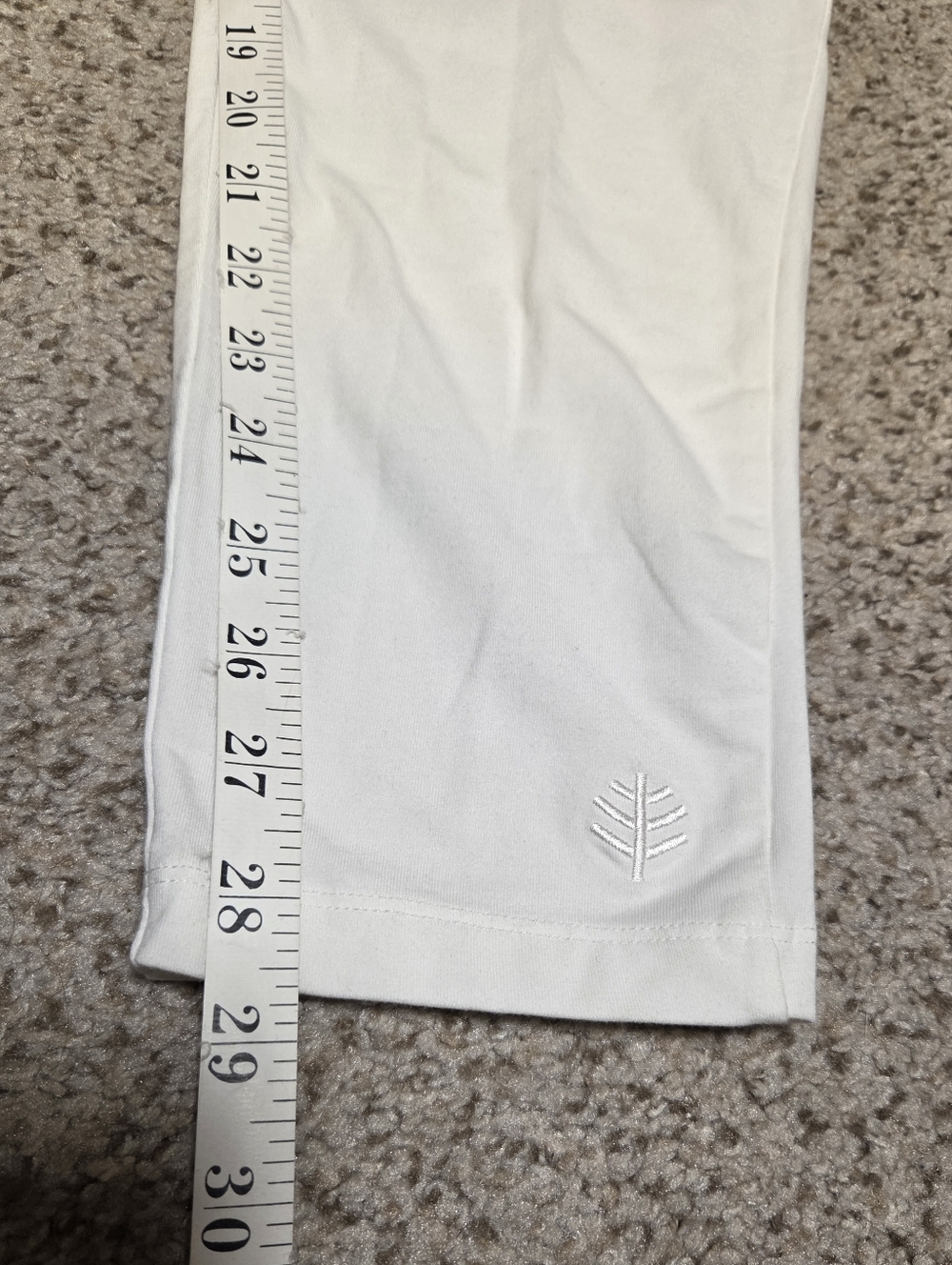 Coolibar Monterey Summer Leggings Style 01313 White Pants Women's XL UPF50+ Sun - Picture 6 of 9